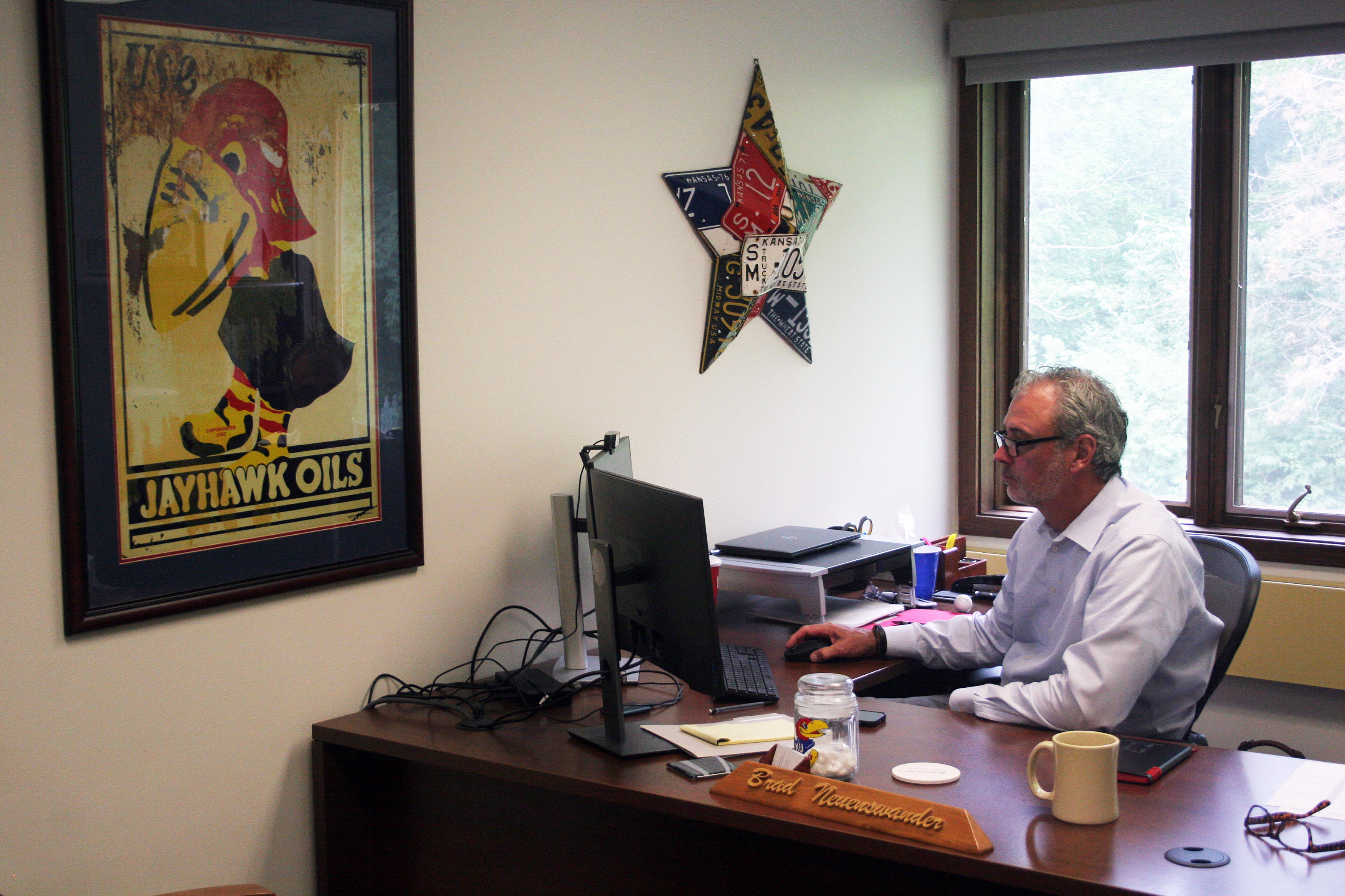 CEEL Director Brad Neuenswander at work in his office. 